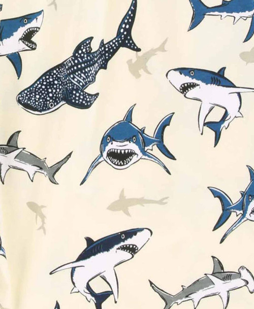 Lazy One Wide Awake Shark Kid's Long Sleeve PJ's