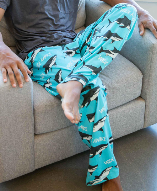 Lazy One Wide Awake Shark Men's PJ Pant