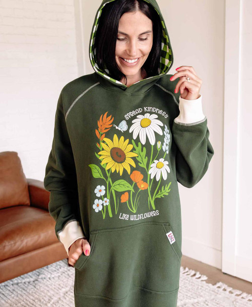 Lazy One Wild Flowers Sleep Hoodie