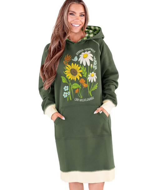 Lazy One Wild Flowers Sleep Hoodie