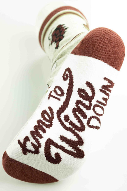 Lazy One Wine Down Crew Sock