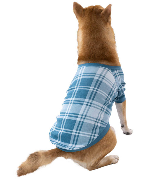 Lazy One Winter Plaid Plaid Dog Shirt