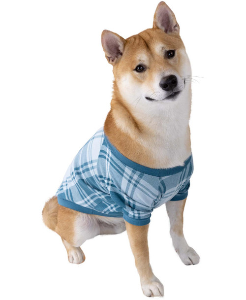 lazy one Winter Plaid Plaid Dog Shirt