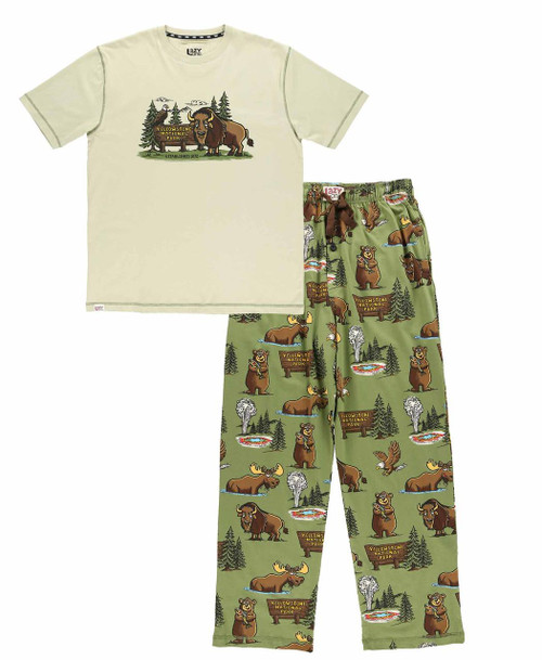 lazy one Yellowstone Men's PJ Set