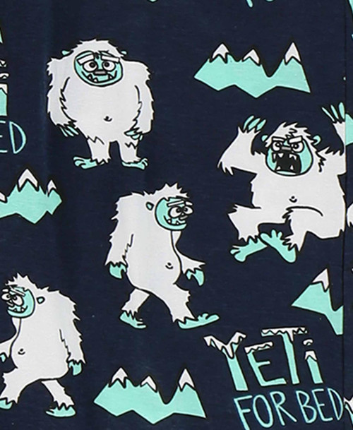 Lazy One Yeti For Bed Kid's Long Sleeve Pink PJ's