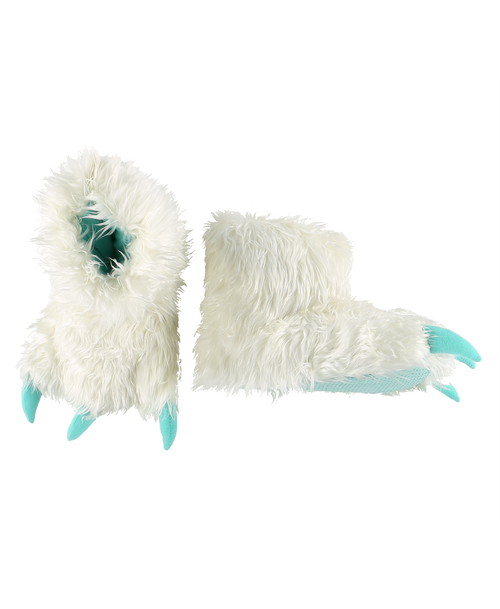 Lazy One Yeti Kid And Adult Paw Slipper