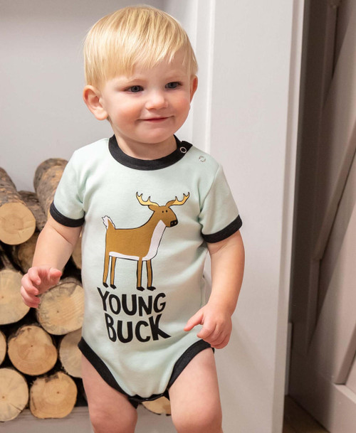 Lazy One Young Buck Deer Infant Creeper Onesie