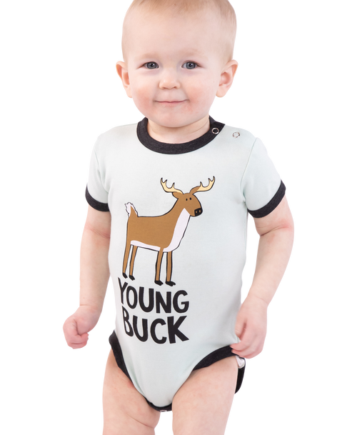 lazy one Young Buck Deer Infant Creeper Onesie