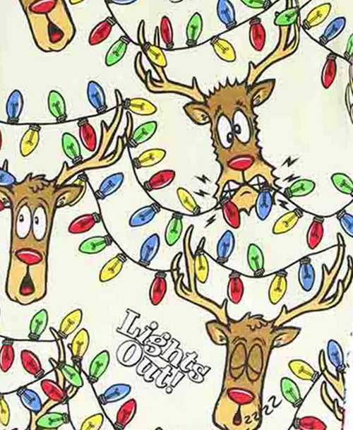 Lazy One Lights Out Green Women's Regular Fit PJ Set