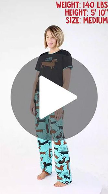 Lazy One Long To Be Around You Women's Regular Fit Dog PJ Tee