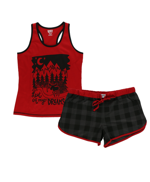 Lazy One Lost In My Dreams Women's PJ Tank & Short Set