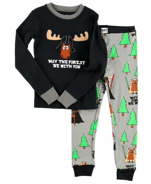 Lazy One May The Forest Be With You Kid's Long Sleeve PJ's