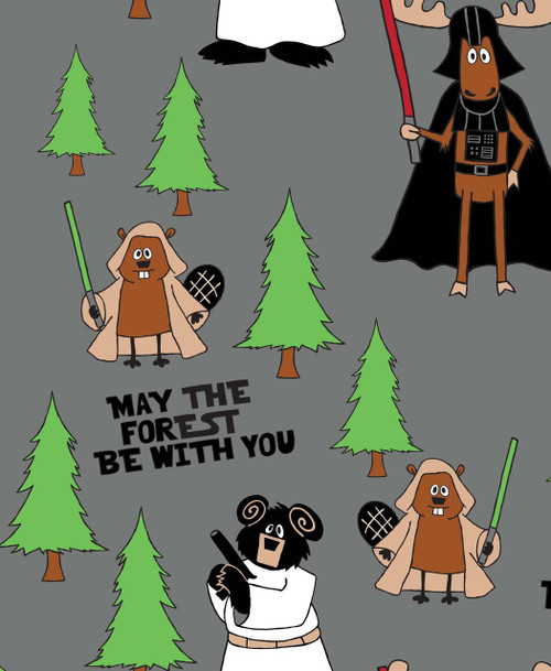 Lazy One May The Forest Be With You Kid's Long Sleeve PJ's