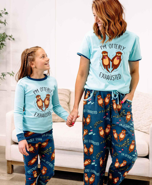 Lazy One Otterly Exhausted Women's Regular Fit PJ Set