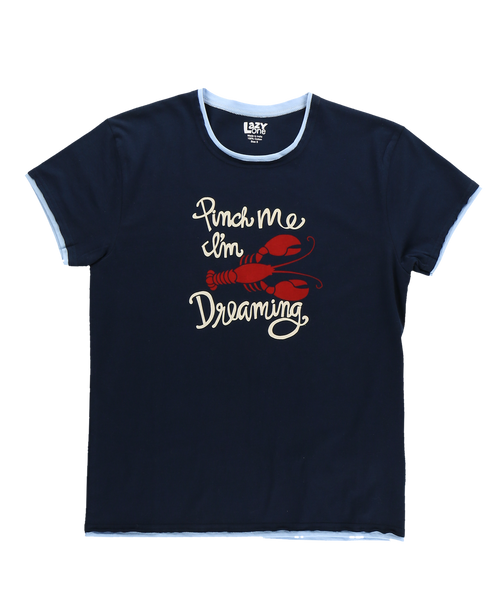 Lazy One Pinch Me I'm Dreaming Lobster Women's Regular Fit PJ Tee