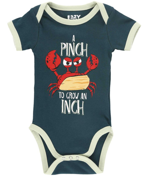 lazy one Pinch to Grow an Inch Infant Creeper Onesie