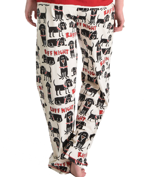 Lazy One Ruff Night Women's Regular Fit Dog PJ Pant