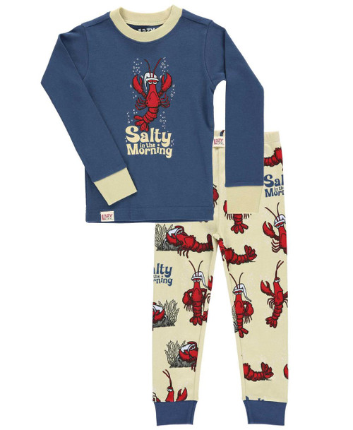 lazy one Salty In the Morning Kid's Long Sleeve PJ's