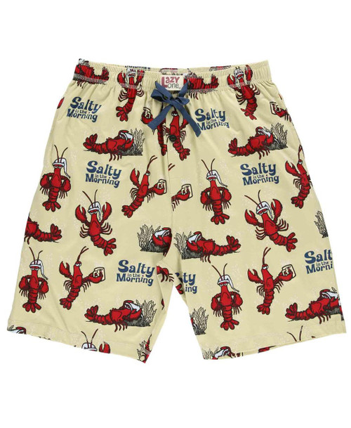 lazy one Salty in the Morning Lobster Men's Pajama Shorts
