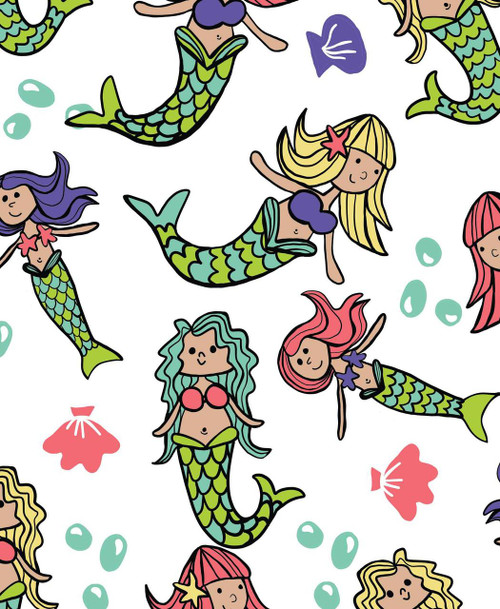 Lazy One Sea You In The Morning Kid's Short Sleeve Mermaid PJ's