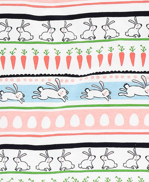 Lazy One Some Bunny Fair Isle Kid's Long Sleeve PJ's