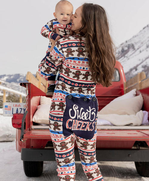 Lazy One Sweet Cheeks Adult Christmas Onesie Flapjack