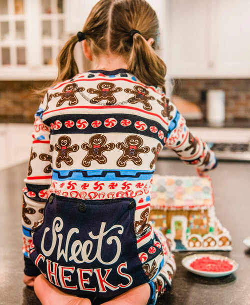 Lazy One Sweet Cheeks Kid Christmas Onesie Flapjack