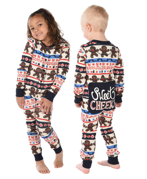 lazy one Sweet Cheeks Kid Christmas Onesie Flapjack
