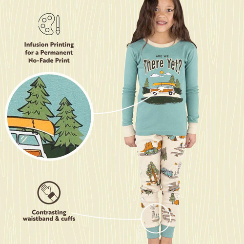 Lazy One Time To Hibernate Bear Kid's Long Sleeve PJ's