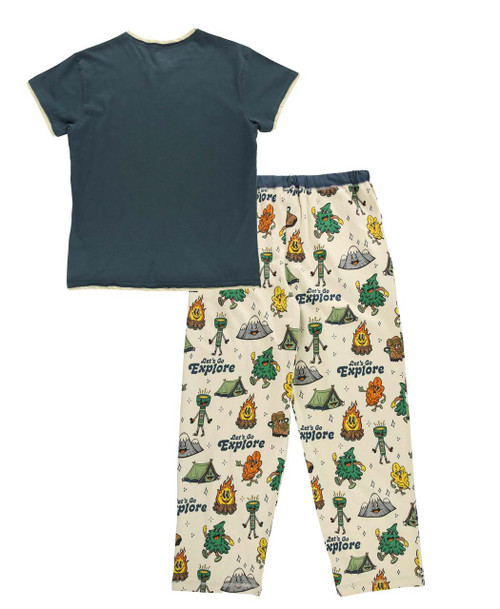 Lazy One Vintage Camping Women's Regular Fit PJ Set