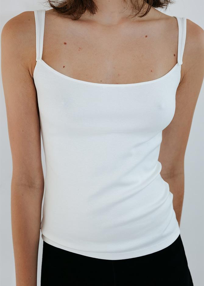 Le 17 Septembre AGNES TOP By JAPANESE FABRIC [WHITE BLACK]
