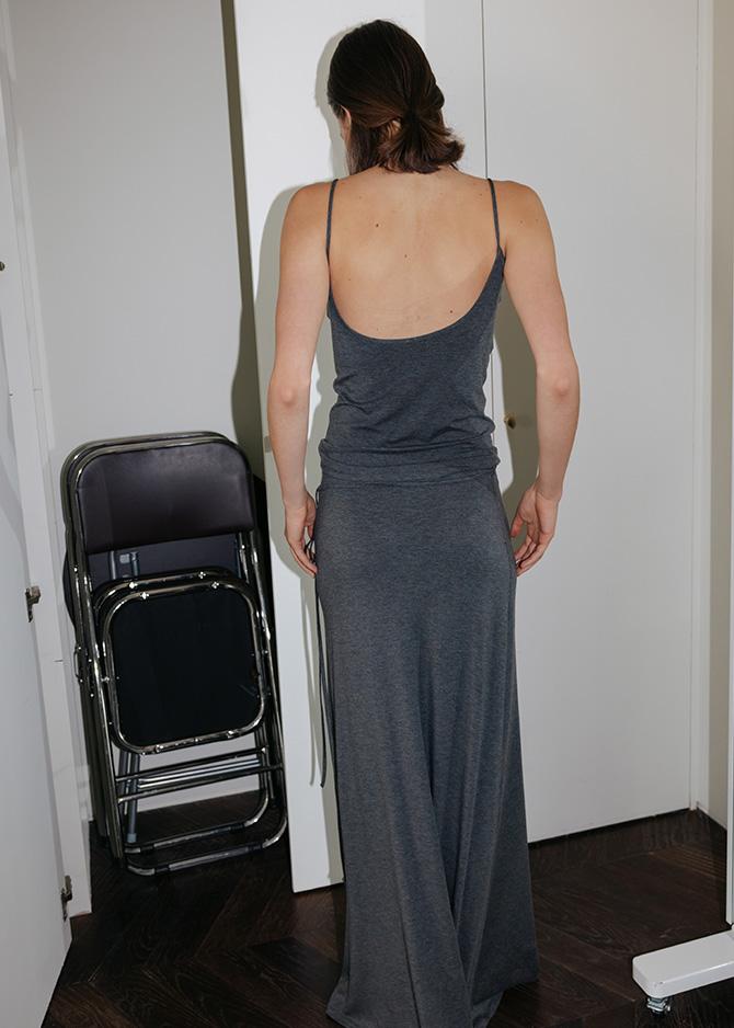 le 17 septembre BASICO SLEEVELESS TOP by JAPANESE FABRIC [GREY]