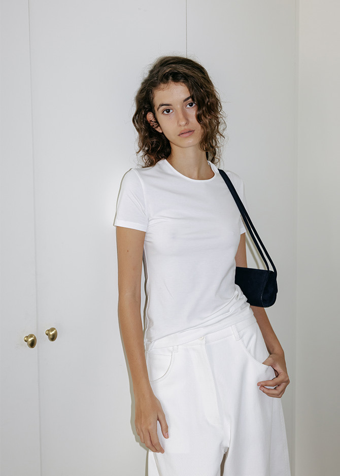 Le 17 Septembre BASICO TOP By JAPANESE FABRIC [WHITE GREY]