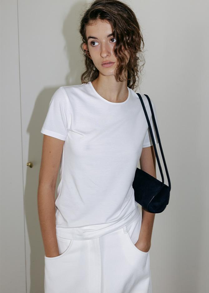 Le 17 Septembre BASICO TOP By JAPANESE FABRIC [WHITE GREY]