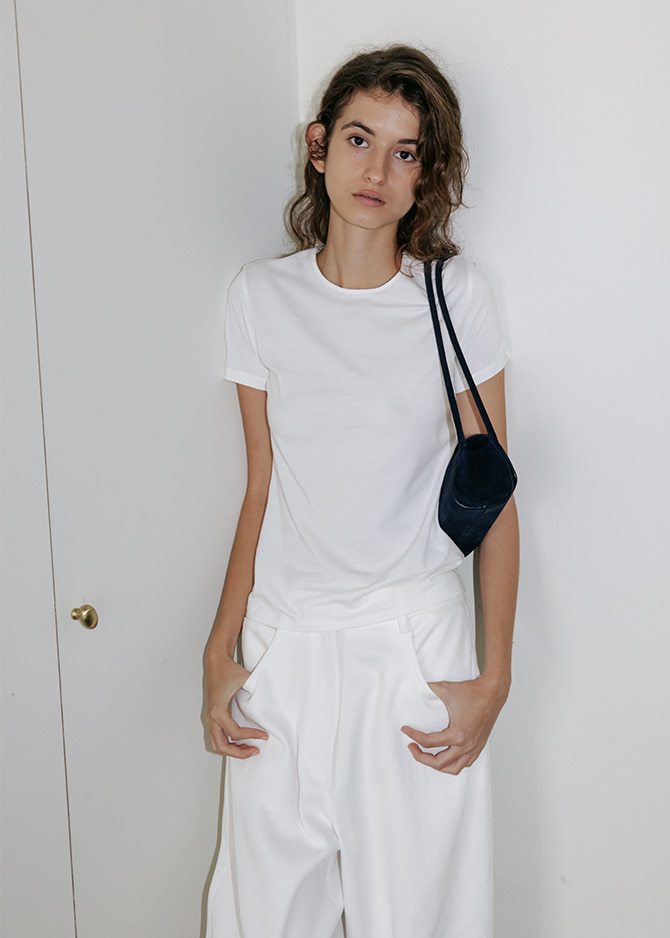 Le 17 Septembre BASICO TOP By JAPANESE FABRIC [WHITE GREY]