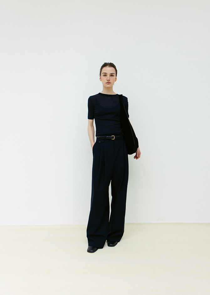 Le 17 Septembre CLASSIC COTTON TOP By JAPANESE FABRIC [NAVY]