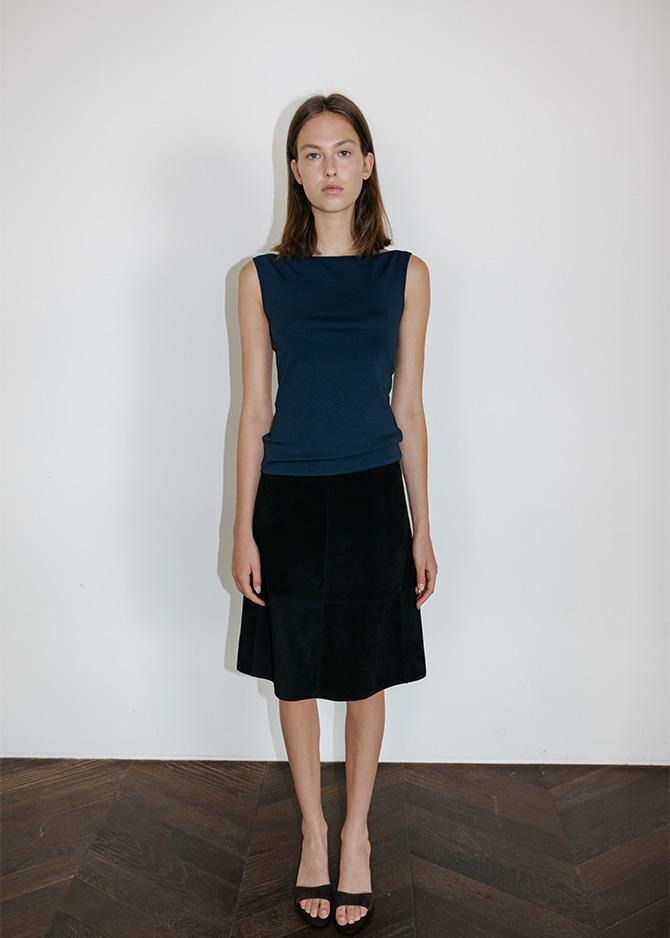 Le 17 Septembre AGNES TOP By JAPANESE FABRIC [NAVY]
