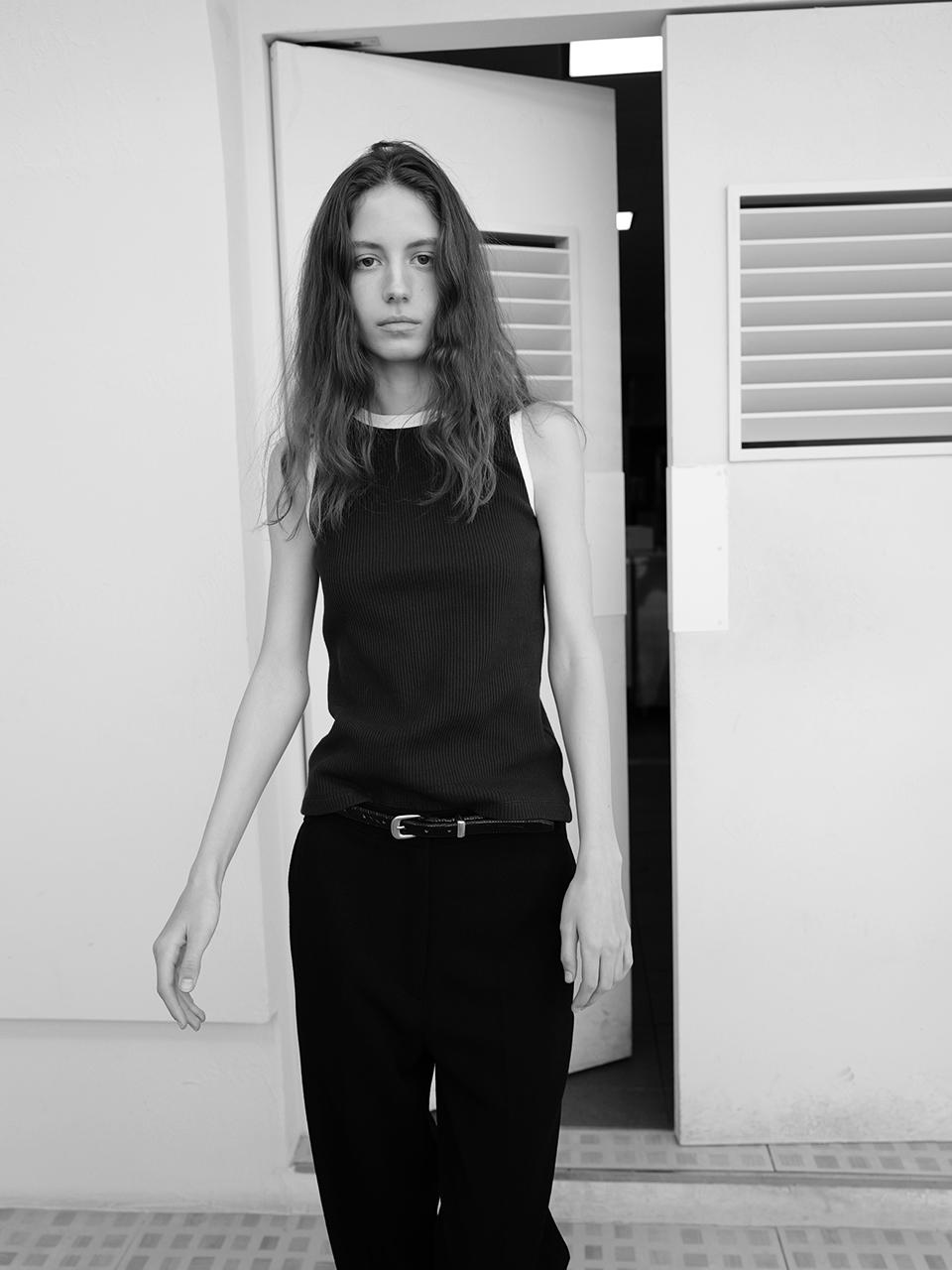 Le 17 Septembre ALLIGATOR WESTERN BELT [BROWN BLACK]