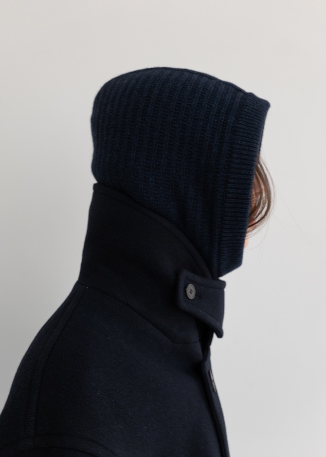 le 17 septembre CASHMERE BLEND BALACLAVA [NAVY]