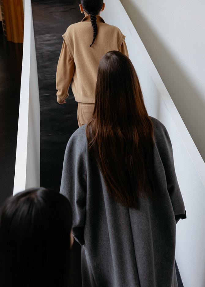 Le 17 Septembre CASHMERE BLEND RAGLAN COAT [GRAY]