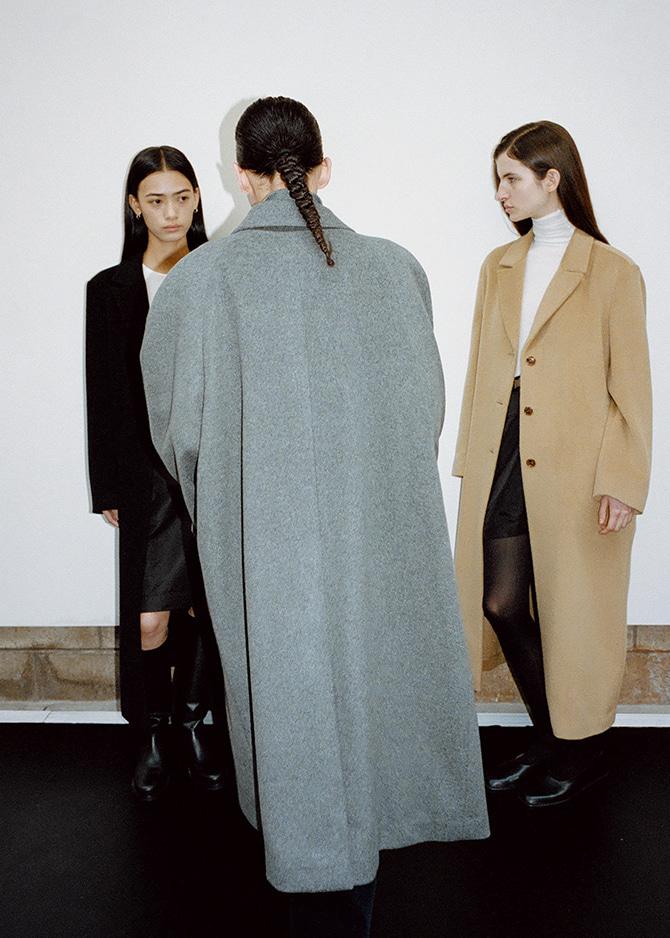 Le 17 Septembre CASHMERE BLEND RAGLAN COAT [GRAY]