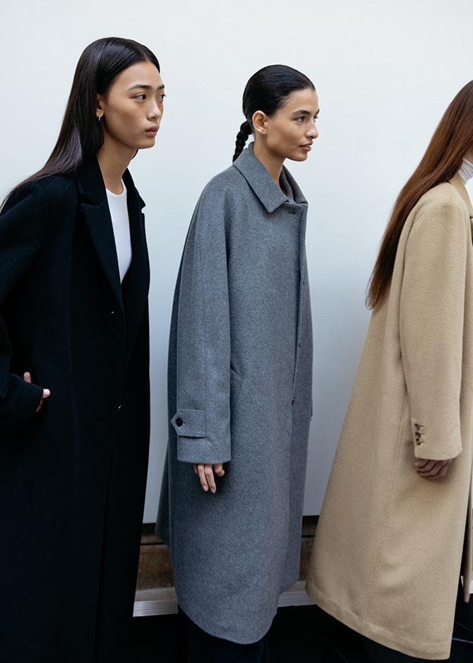 Le 17 Septembre CASHMERE BLEND RAGLAN COAT [GRAY]