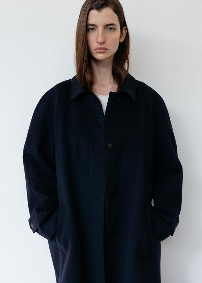 Le 17 Septembre CASHMERE BLEND RAGLAN COAT [NAVY]