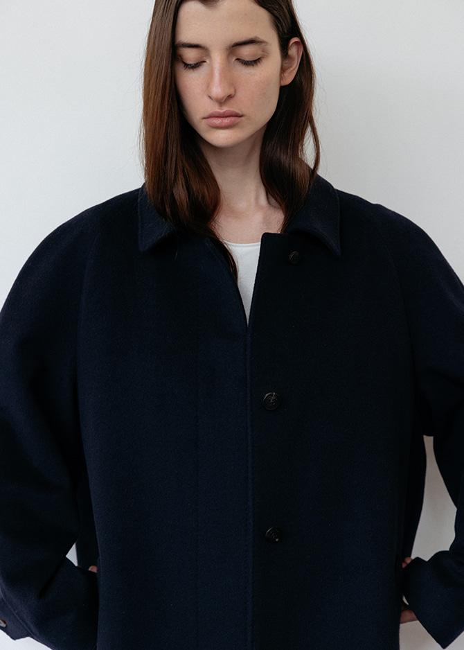 Le 17 Septembre CASHMERE BLEND RAGLAN COAT [NAVY]