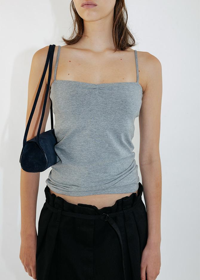 Le 17 Septembre COTTON MODAL SLEEVELESS TOP [GREY]
