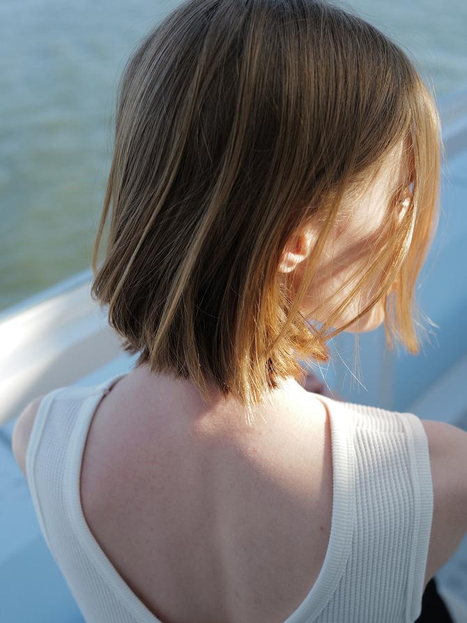 Le 17 Septembre COY TOP In COTTON [IVORY NAVY]