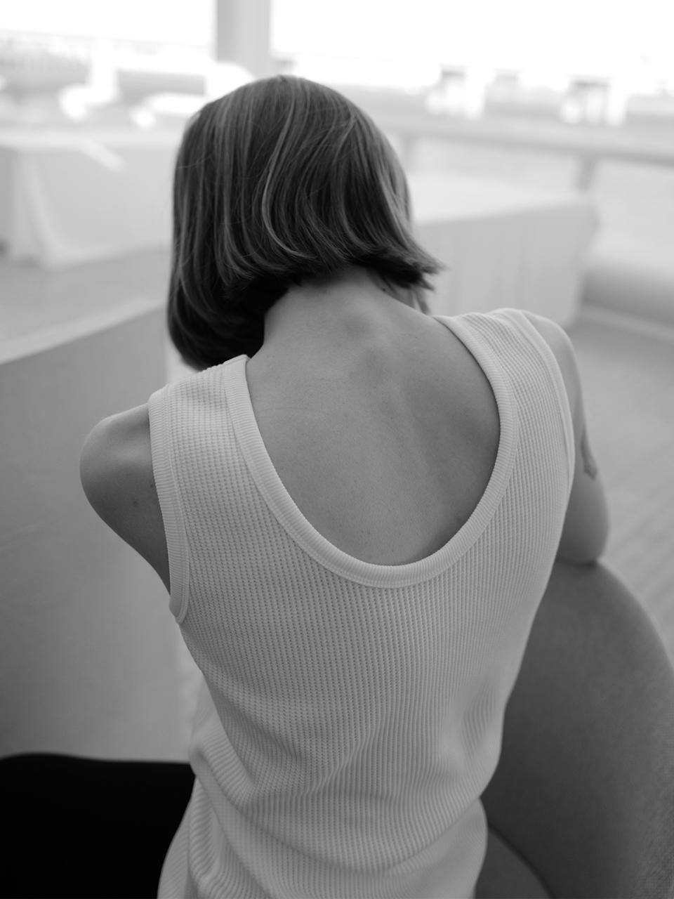 le 17 septembre COY TOP in COTTON [IVORY NAVY]