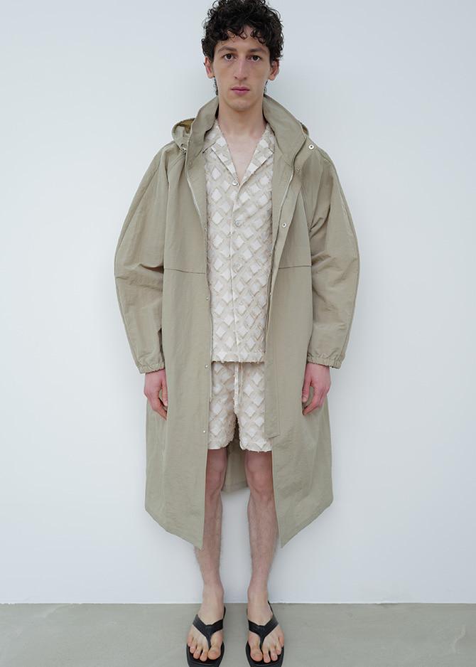 le 17 septembre HOODED PANELED COAT [BEIGE]