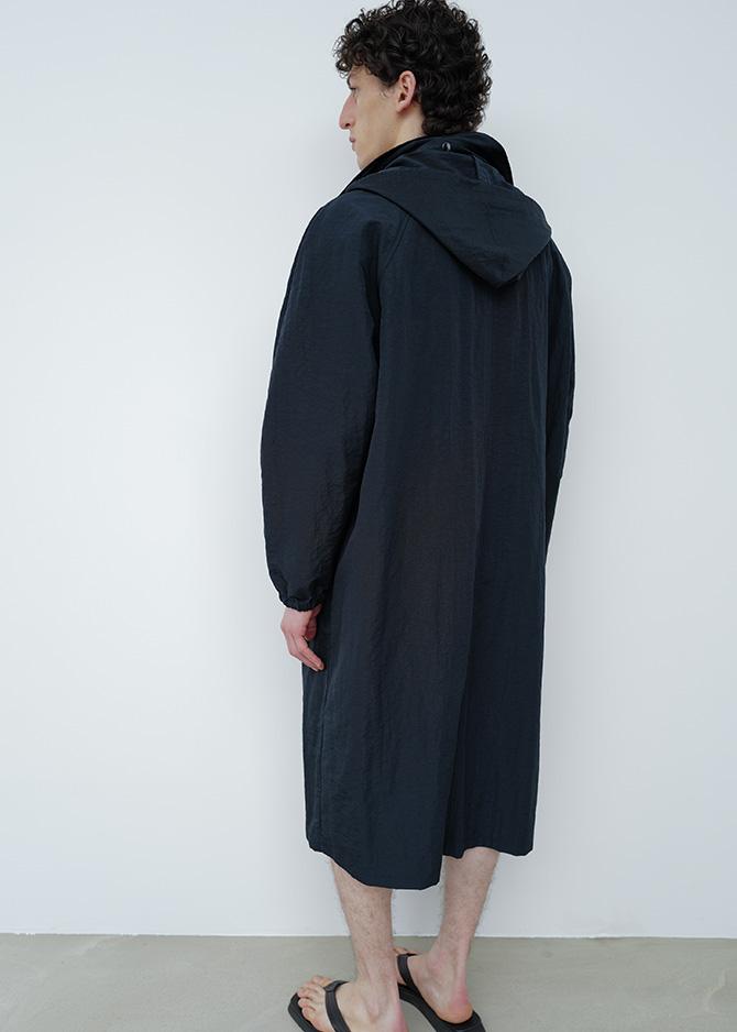 Le 17 Septembre HOODED PANELED COAT [NAVY]