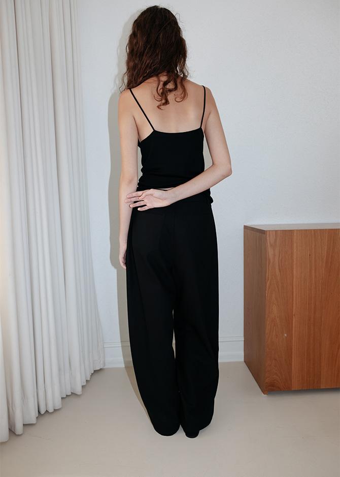 Le 17 Septembre KATE SILK KNIT TOP [GREY BLACK]